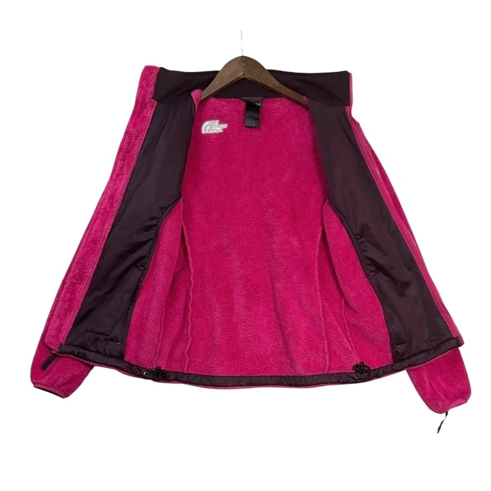 The North Face Womens Osito Jacket XS Magenta Fleece Plush Full Zip Gorpcore